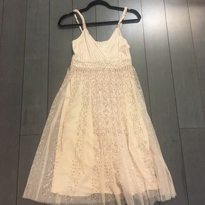 Bcbg sparkly light angelic dress
